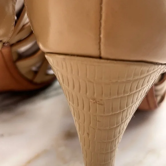 NEW! BCBGMaxAzria Eleni Caged Sandals Women's Shoes Khaki Size 8 - Picture 8 of 15